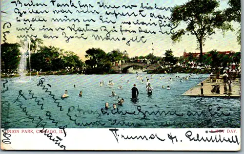 6342 - USA - Illinois , Chicago , Union Park - gelaufen 1906