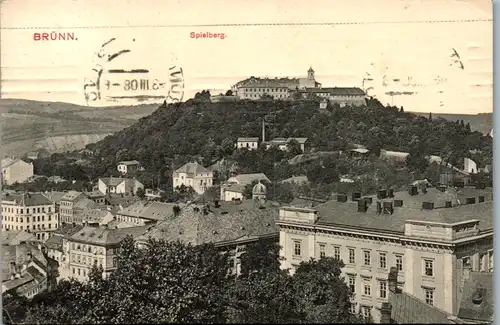 6350 - Tschechoslowakei - Czech , Brno , Brünn , Spielberg - gelaufen 1908