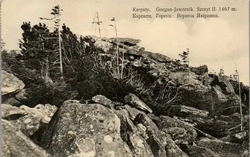 6354 - Polen - Karpaty , Karpaten , Gorgan Jawornik , Szczyt II - gelaufen 1911