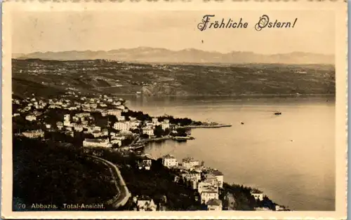 6370 - Kroatien - Abbazia , Opatija , Total Ansicht , Panorama - gelaufen 1912