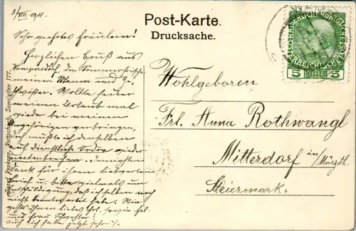 6381 - Niederösterreich - Wampersdorf an der Leitha - gelaufen 1911