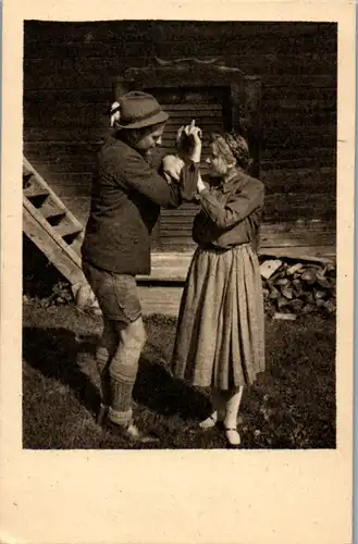 6397 -  - Motiv , Paar tanzt  - nicht gelaufen