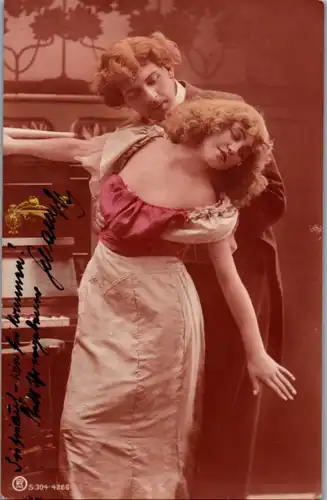 6401 -  - Paar , Romantik - gelaufen 1906