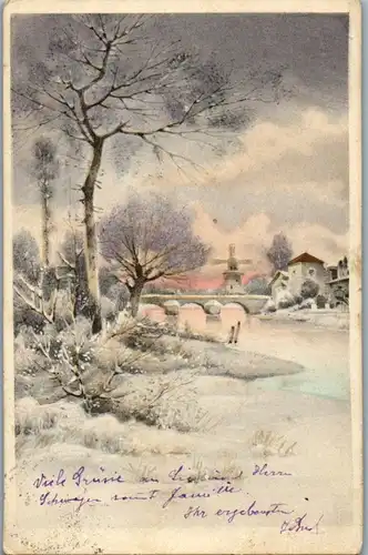 6406 -  - Winterlandschaft - gelaufen