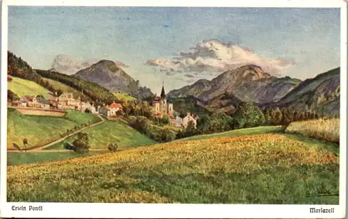 6466 -  - Mariazell , signiert , Erwin Pendl - nicht gelaufen