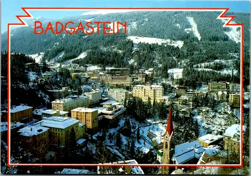 6516 - Salzburg - Bad Gastein , Panorama Winter - gelaufen 2001