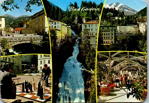 6521 - Salzburg - Bad Gastein , Trinkhalle auf dem Kongeßhaus , Mehrbildkarte - gelaufen 1984