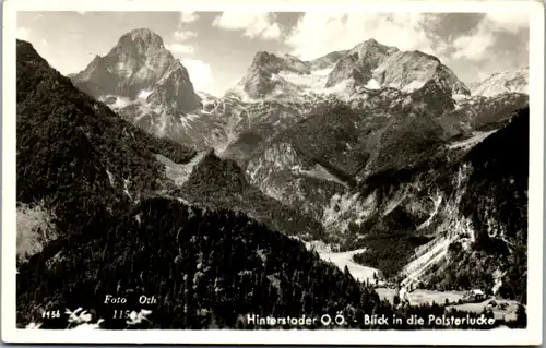 6523 - Oberösterreich - Hinterstoder , Blick in die Polsterlucke - nicht gelaufen