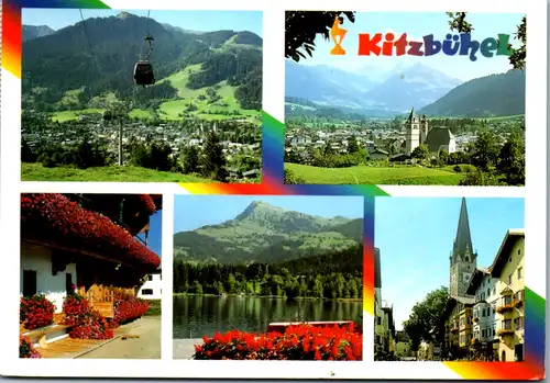 6525 - Tirol - Kitzbühel , Mehrbildkarte - gelaufen