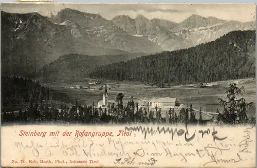 6526 - Tirol - Steinberg mit der Rofangruppe - gelaufen 1903