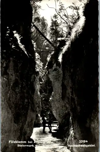 6531 - Steiermark - Aflenz , Fölzklamm , Hochschwabgebiet - gelaufen 1960