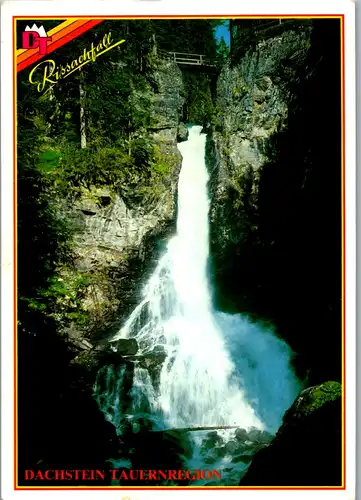 6538 - Steiermark - Dachsteinregion , Rissach Wasserfall , Rissachfall , Tauern , Riessach Wasserfall - gelaufen 1999