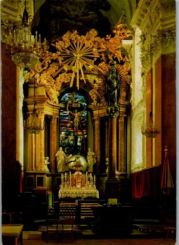 6545 - Steiermark - Mariazell , Basilika , Hochaltar , Mariensäule - gelaufen 1989