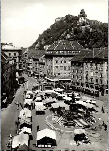 6546 - Steiermark - Graz , Hauptplatz - gelaufen 1964