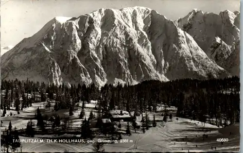 6551 - Steiermark - Tauplitzalm , Th. K. Hollhaus gegen Grimming - gelaufen 1966