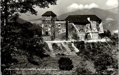 6553 - Steiermark - Kapfenberg , Burghotel , Schlossberg - gelaufen 1966