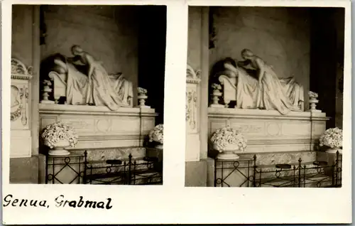 6559 - Italien - Genua , Grabmal - nicht gelaufen