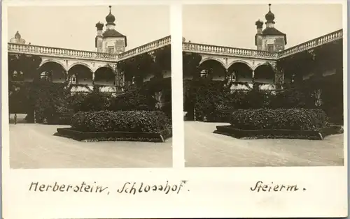 6567 - Österreich - Steiermark , Herberstein , Schlosshof - nicht gelaufen