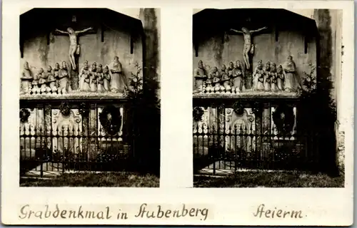 6568 - Österreich - Stubenberg , Grabdenkmal - nicht gelaufen