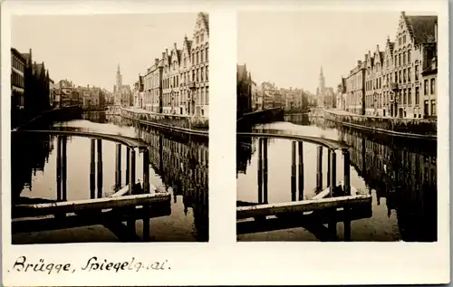 6570 - Belgien - Brügge , Spiegelquai - nicht gelaufen