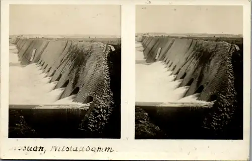 6577 - Ägypten - Assuan , Alter Nil Staudamm - nicht gelaufen