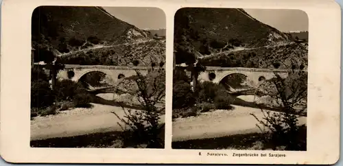 6609 - Bosnien und Herzegovina - Sarajevo , Ziegenbrücke bei Sarajevo v. 1908