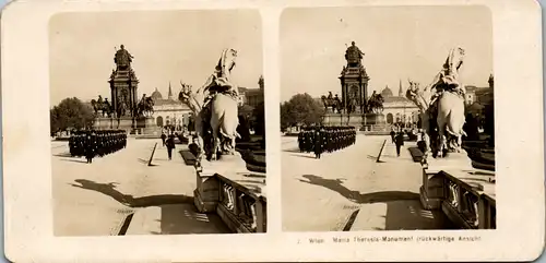 6631 - Österreich - Wien , Maria Theresia Monument , rückwertige Ansicht v. 1909