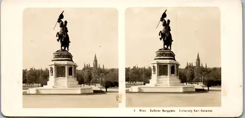 6636 - Österreich - Wien , Äußerer Burgplatz , Erzherzog Karl Denkmal v. 1909