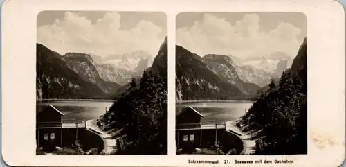 6648 - Oberösterreich - Gosausee mit dem Dachstein v. 1909