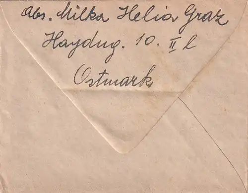 6661 - Österreich - Feldpost , Brief , Graz - Hamburg -  1943