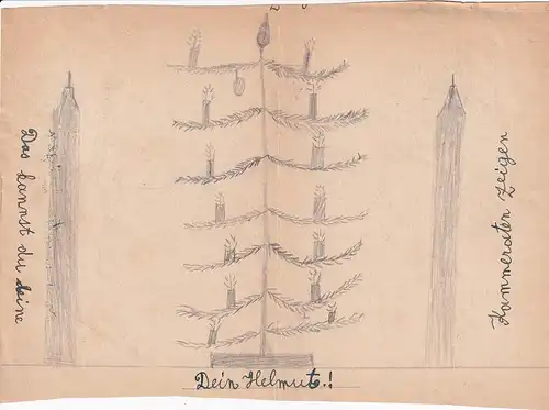 6662 - Österreich - Feldpost , Brief , Graz - Hamburg , Zeichnung Kind -  1942
