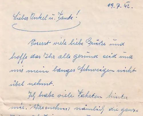 6682 - Österreich - Feldpost , Brief , Paris - Graz -  1942