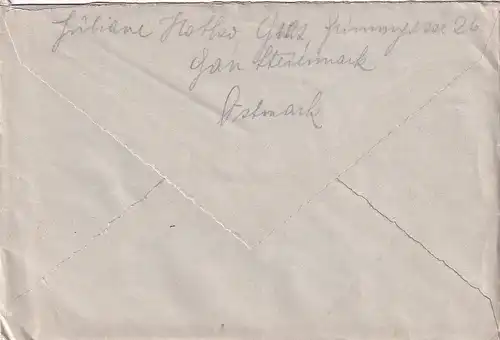 6692 - Österreich - Feldpost , Brief , Graz - Landau , Isar , Niederbayern -  1941