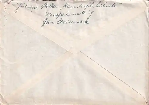 6693 - Österreich - Feldpost , Brief , Kaindorf Leibnitz - Landau , Isar , Niederbayern -  1941
