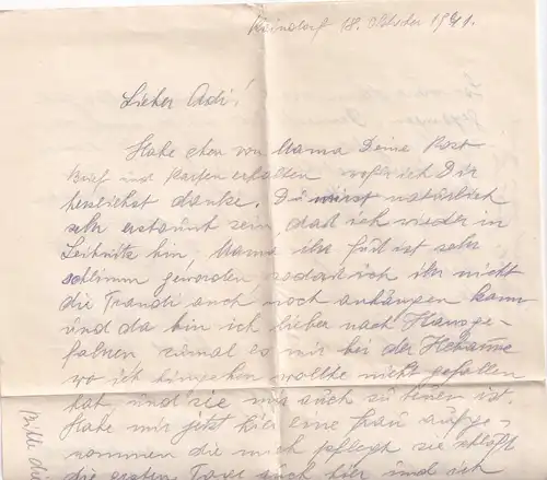 6697 - Österreich - Feldpost , Brief , Kaindorf Leibnitz - Braunschweig -  1941