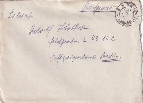 6699 - Österreich - Feldpost , Brief , Leibnitz - Berlin -  1942