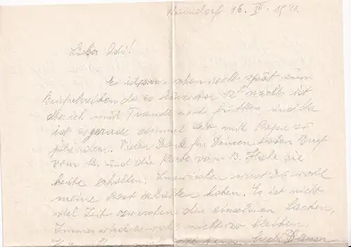 6704 - Österreich - Feldpost , Brief , Kaindorf Leibnitz - Landau , Isar , Niederbayern -  1941