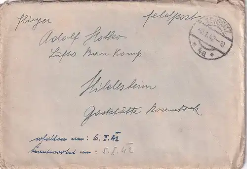 6713 - Österreich - Feldpost , Brief , Leibnitz - Hildesheim -  1942