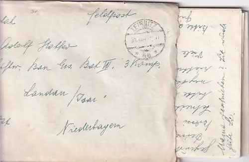6714 - Österreich - Feldpost , Brief , Kaindorf Leibnitz - Landau , Isar , Niederbayern -  1941