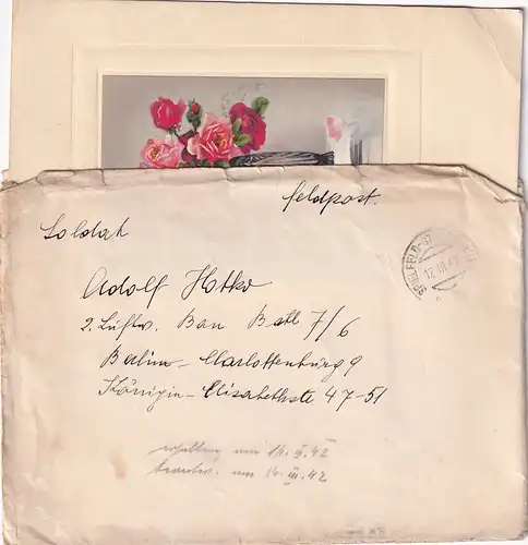 6718 - Österreich - Feldpost , Leibnitz - Berlin Charlottenburg -  1942