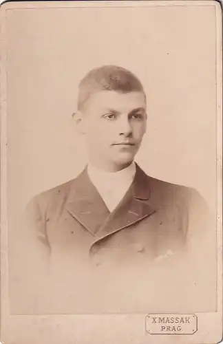 6728 - Österreich - Fotokarte , Portrait junger Mann