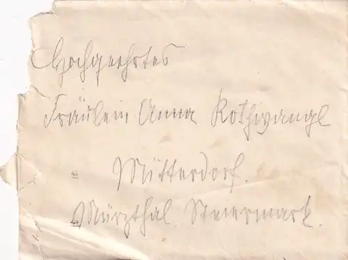 6741 - Österreich - Brief 1911 , Mitterdorf im Mürztal , leer