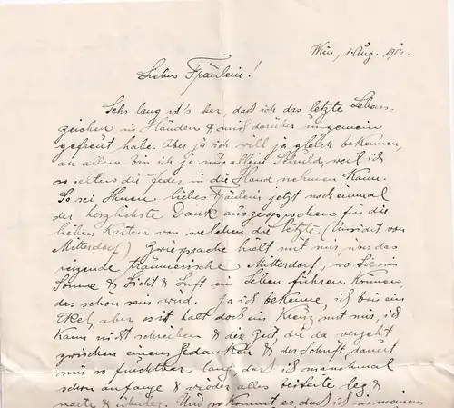 6758 - Österreich - Brief Wien 1914