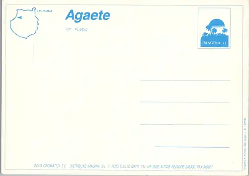 6788 - Spanien - Spain , Gran Canaria , Agaete , Pueblo - nicht gelaufen