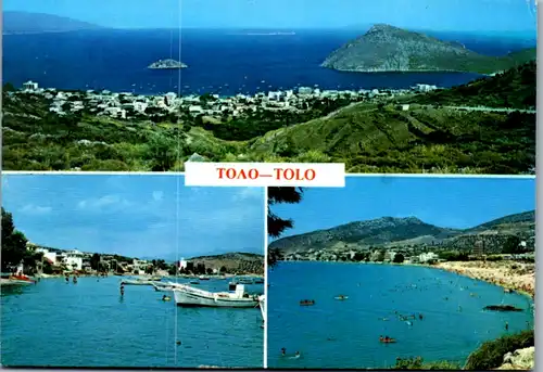 6793 - Griechenland - Greece , Tolo , Mehrbildkarte - gelaufen 1987