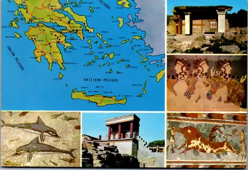 6808 - Griechenland - Greece , Heraklion , Mehrbildkarte - nicht gelaufen