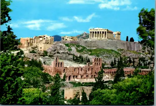 6815 - Griechenland - Greece , Athen , View of the Acropolis , Blick auf die Akropolis - nicht gelaufen