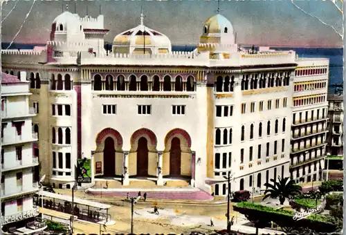 6827 - Algerien - Alger , L' Hotel des Postes - gelaufen