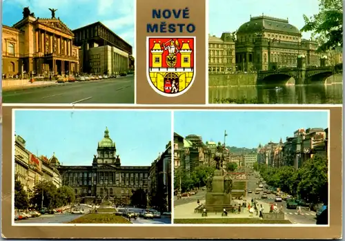 6828 - Tschechien - Praha , Prag , Nové Mesto , Mehrbildkarte - gelaufen