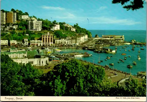 6852 - Großbritanien - Torquay , Devon  , Panorama - gelaufen 1986